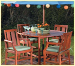 Balau patio furniture sold by Cost Plus.